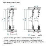 System drzwi przesuwnych VALCOMP ARES 2 1200 mm - Meblownia.pl