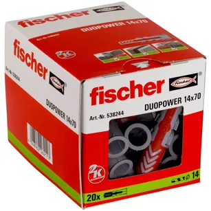 Kołek DUOPOWER Fischer 14x70 - 20 sztuk (538244)