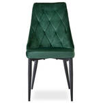 Krzesło tapicerowane OLIWIA zielony aksamit - Meblownia.pl