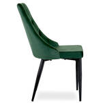 Krzesło tapicerowane OLIWIA zielony aksamit - Meblownia.pl
