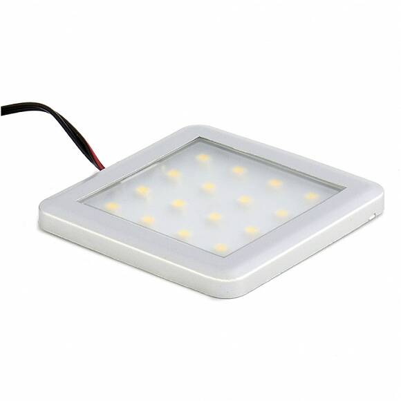 Oprawa LED SQUARE 2 aluminium barwa zimna biała 1,5W - Meblownia.pl
