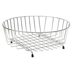 Koszyk ociekowy ALVEUS okrągły 1210002 stal powlekana chromem - wyprzedaż