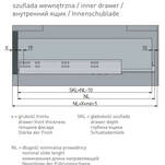 Prowadnica GTV MODERN SLIDE 400 mm pełny wysuw + sprzęgła - Meblownia.pl