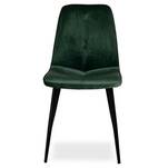Krzesło ELENA zielony aksamit - czarne nogi - Meblownia.pl