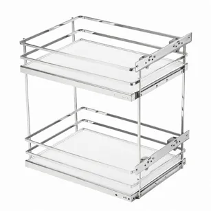 Kosz cargo GTV MOVIXPRO 500 chrom+biały (bez prowadnic) pełne dno KO-500BO-01B
