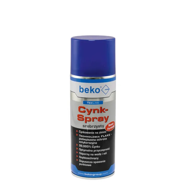 Cynk w sprayu BEKO TecLine Zink srebrzysty 400 ml - Meblownia.pl