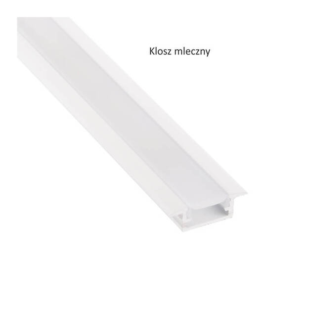 Profil LED DESIGN LIGHT INLINE MINI XL 2m biały + klosz mleczny - Meblownia.pl
