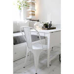 Krzesło metalowe ALFREDO białe - Sklep meblowy