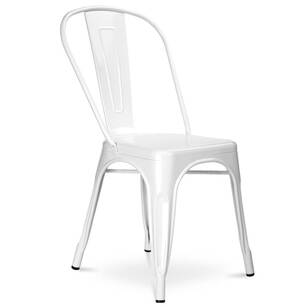 Metalowe krzesło ALFREDO białe