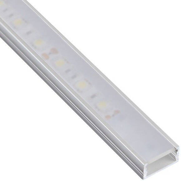 Profil LED DESIGN LIGHT LINE MINI 2m aluminium + klosz mleczny - Meblownia.pl