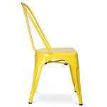 Metalowe krzesło ALFREDO żółte - Meblownia.pl