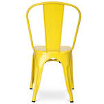 Metalowe krzesło ALFREDO żółte - Meblownia.pl