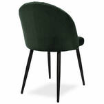 Tapicerowane krzesło MARCO zielony aksamit - Meblownia.pl