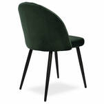 Tapicerowane krzesło MARCO zielony aksamit - Meblownia.pl