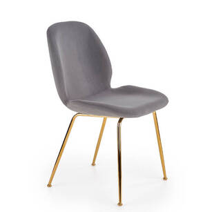 Krzesło tapicerowane K-381 szary velvet