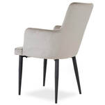 Krzesło tapicerowane VALENTINO beżowy aksamit - Meblownia.pl