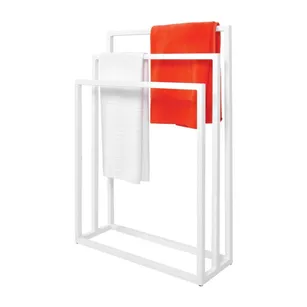 Stojący wieszak na ręczniki KS-26 potrójny biały