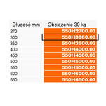 Prowadnica BLUM TANDEM TIP-ON 300 mm cz.wysuw 30 kg L+P - Meblownia.pl