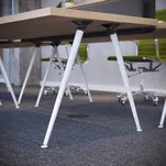 Noga stołowa - stożkowa regulowana X-LINE biała - Meblownia.pl