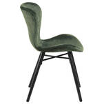 Krzesło FRIDA zielony aksamit - drewniane nogi - Meblownia.pl