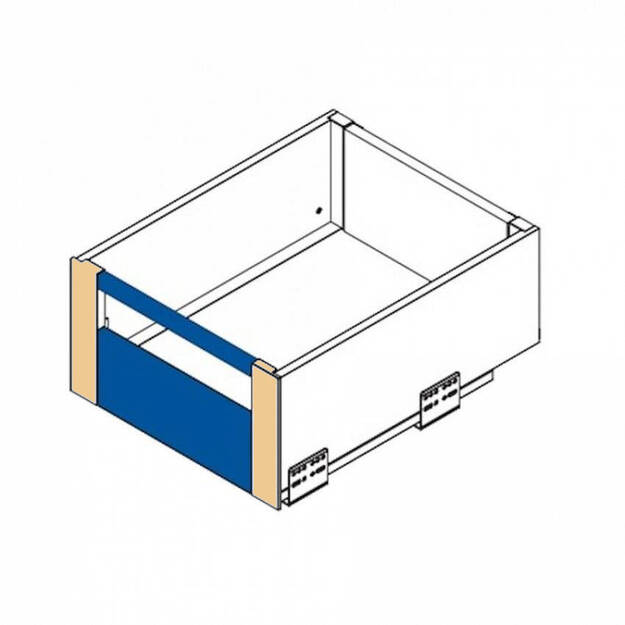 Zestaw do szuflady wewnętrznej wysokiej GTV AXISPRO biały (panel+złączka) - Meblownia.pl