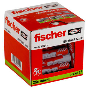 Kołek DUOPOWER Fischer 12x60  - 25 szt (538243)