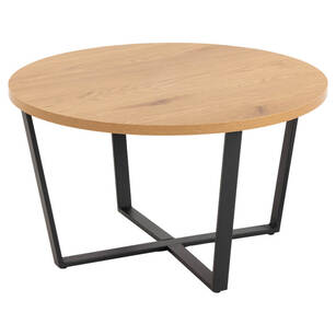  ACTONA stolik okrągły AMBLE drewno + czerń (93876)