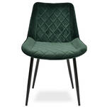 Krzesło tapicerowane EMILIO zielony aksamit - Meblownia.pl