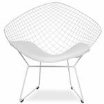  Metalowe krzesło OLIVIER biały insp. Wire Chair - Meblownia.pl