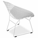  Metalowe krzesło OLIVIER biały insp. Wire Chair - Meblownia.pl