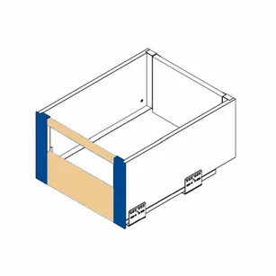 Zestaw do szuflady wewnętrznej bardzo wysokiej GTV AXIS PRO biały (panel+złączka+reling) PB-AXISPRO-ZESWEW-D1