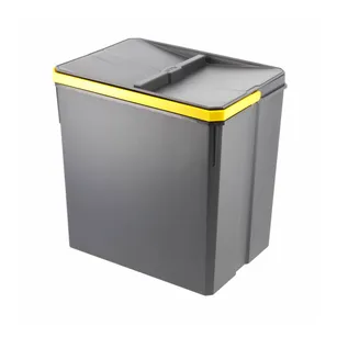 Pojedynczy pojemnik do segregacji śmieci GTV AXISPACE 15L - antracyt PB-AS-W-15L