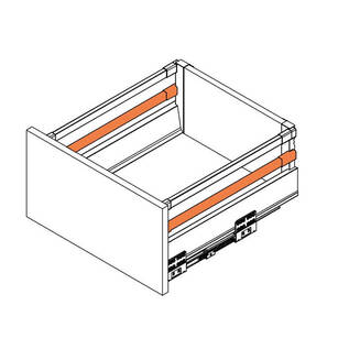 Reling wzdłużny kwadratowy do MODERN BOX PRO 550 mm biały PB-MBPRO-RELKW550-10