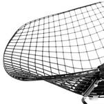 Druciany fotel metalowy OLIVIER czarny insp. Wire Chair - Sklep meblownia.pl
