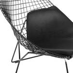 Druciany fotel metalowy OLIVIER czarny insp. Wire Chair - Sklep meblownia.pl