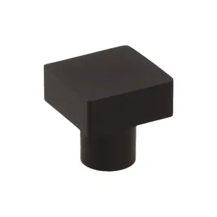 Gałka meblowa GAMET kwadrat GA21-L36 czarna
