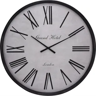 Duży zegar ścienny 76 cm czarny KL5000240