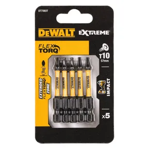 Końcówka udarowa DeWalt T10x57 - 5szt. DT7393T-QZ