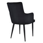 Krzesło tapicerowane VALENTINO czarny aksamit - Meblownia.pl