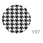 Gałka meblowa GAMET czarna - wzór w pepitkę GD09-R31-V97 - Meblownia.pl