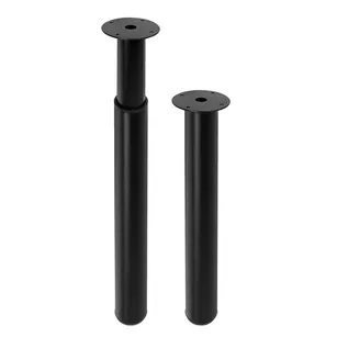 Noga meblowa okrągła teleskopowa SHOP LINE H-700-1100 czarna AC264-0-CZA