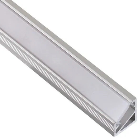 Profil LED DESIGN LIGHT TRI-LINE MINI 2m aluminium + klosz mleczny - Meblownia.pl
