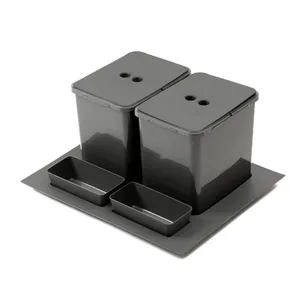 Kosz do segregacji śmieci STRONGBINS 600 (2x16L) antracyt 526009