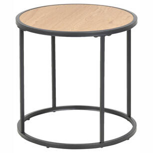  ACTONA pomocniczy stolik SEAFORD drewno + czerń (80711)