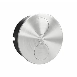 Gniazdo wpuszczane w blat HAFELE DUPLEX ROUND 2x230V automatyczne - stal nierdzewna 820.52.711
