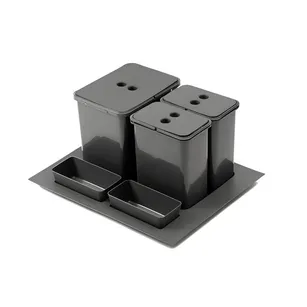 Kosz do segregacji śmieci STRONGBINS 600 (1x16+2x8L) antracyt 526010