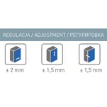 Zawias nakładany GTV SILENTO PRO cichy domyk ZM-HCSL09-3D - bez prowadnika - Meblownia.pl