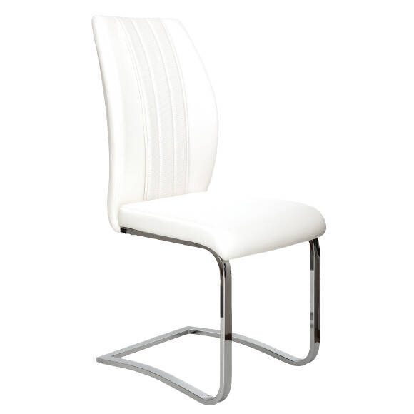 Białe krzesła do kuchni PACO - Sklep meblowy Meblownia