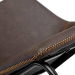 Krzesło barowe MERLIN brązowe na czarnej podstawie - Hoker Vintage