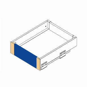 Zestaw do szuflady wewnętrznej niskiej GTV AXISPRO biały (panel+złączka)